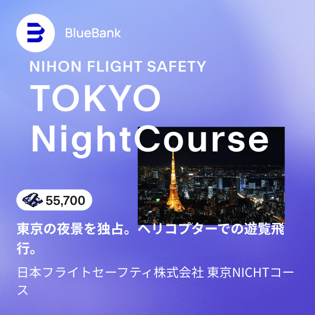 東京の夜景を独占。ヘリコプターでの遊覧飛行。日本フライトセーフティ株式会社 東京NICHTコース